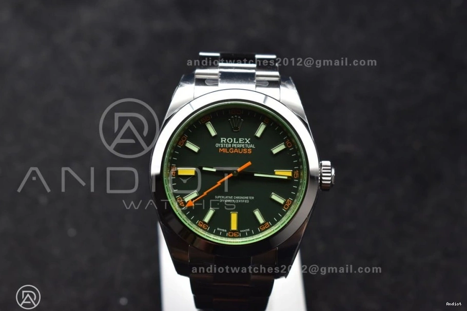 Edition Black 116400 SS on Green Dial Sapphire Real SS SA 1:1 904L Stylish Best Bracelet 904L VSF Milgauss 914 GV 0704